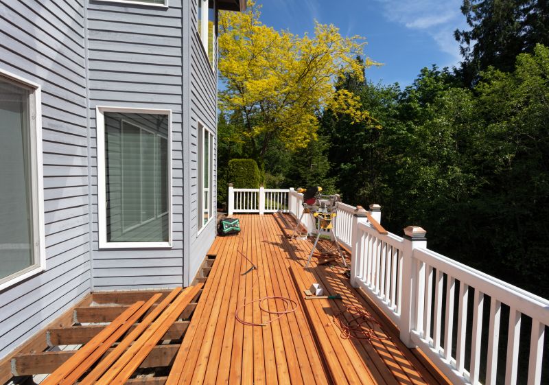 Deck repair in progress